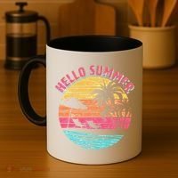 Retro Hello Summer Coffee Mug thumb 4
