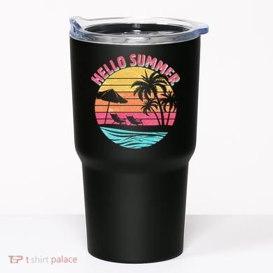 Retro Hello Summer Tumbler