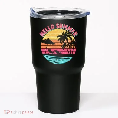 Retro Hello Summer Tumbler
