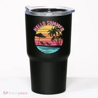 Retro Hello Summer Tumbler thumb 0