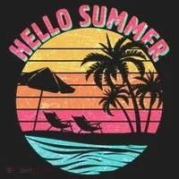 Retro Hello Summer Tumbler thumb 3