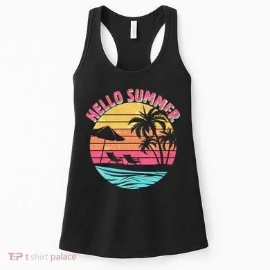 Retro Hello Summer Women's Tank Top