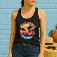 Retro Hello Summer Women's Tank Top thumb 2