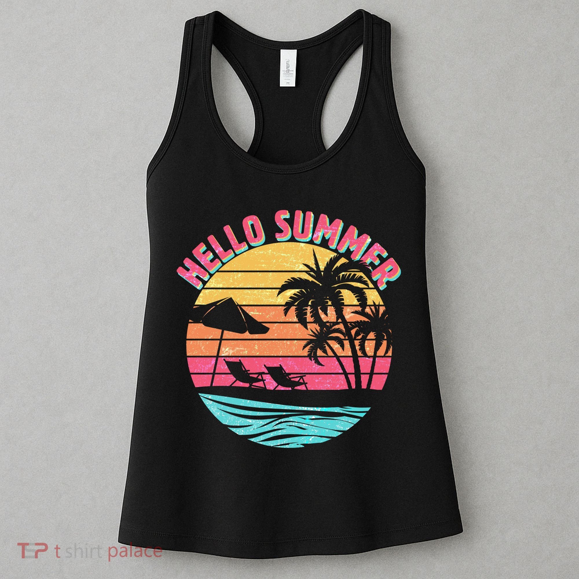 Retro Hello Summer Women's Tank Top
