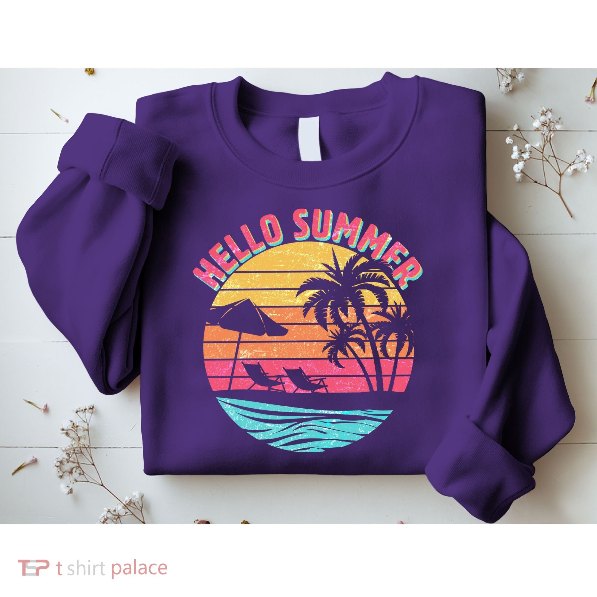 Retro Hello Summer Sweatshirt