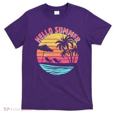 Retro Hello Summer T-Shirt