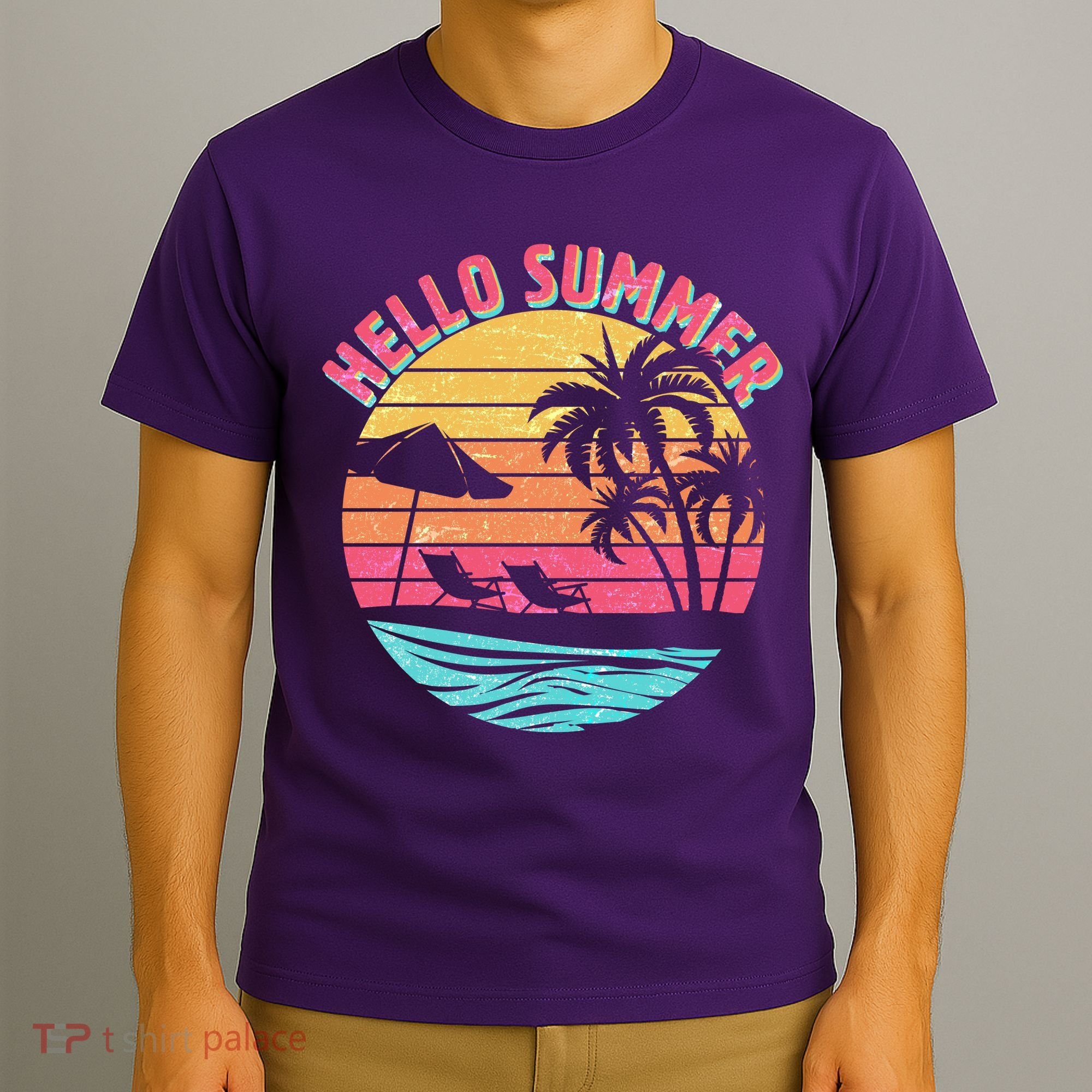 Retro Hello Summer T-Shirt
