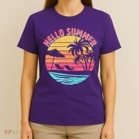 Retro Hello Summer T-Shirt thumb 4