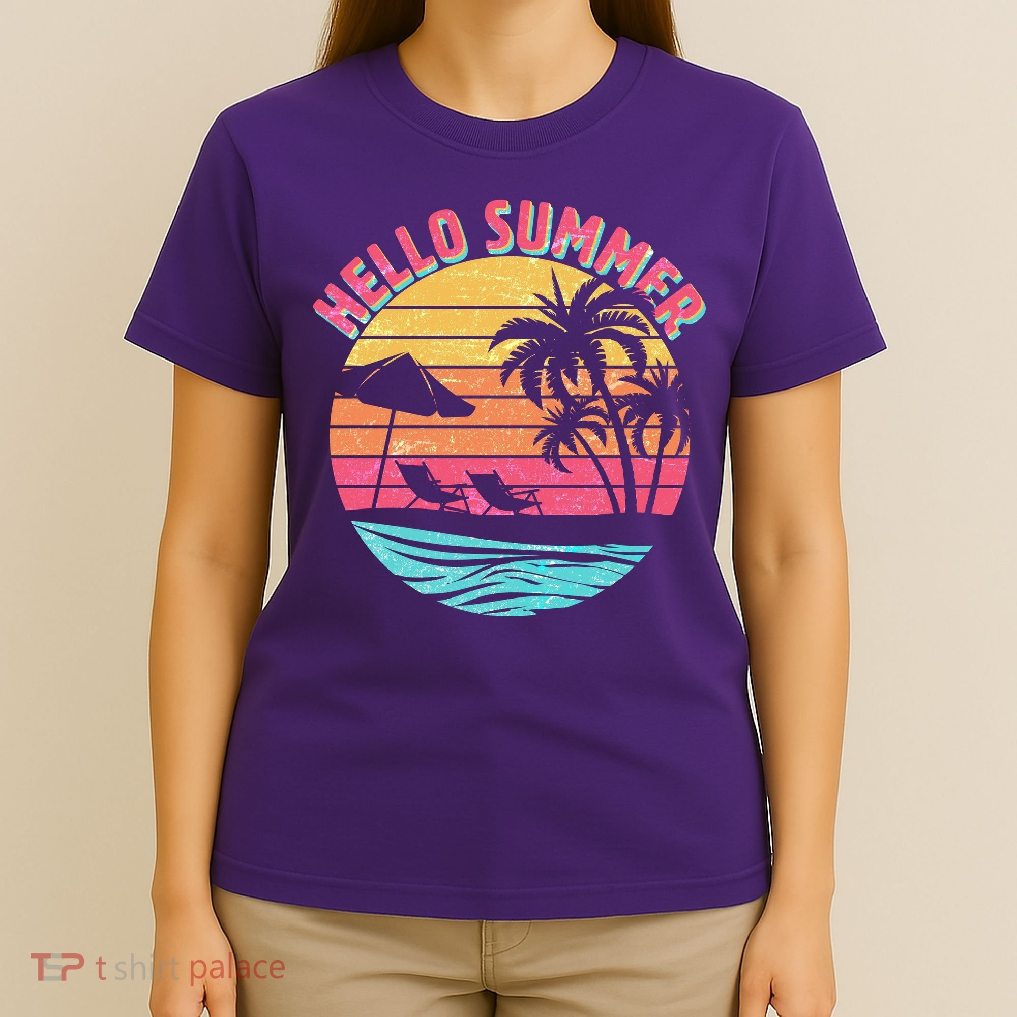 Retro Hello Summer T-Shirt