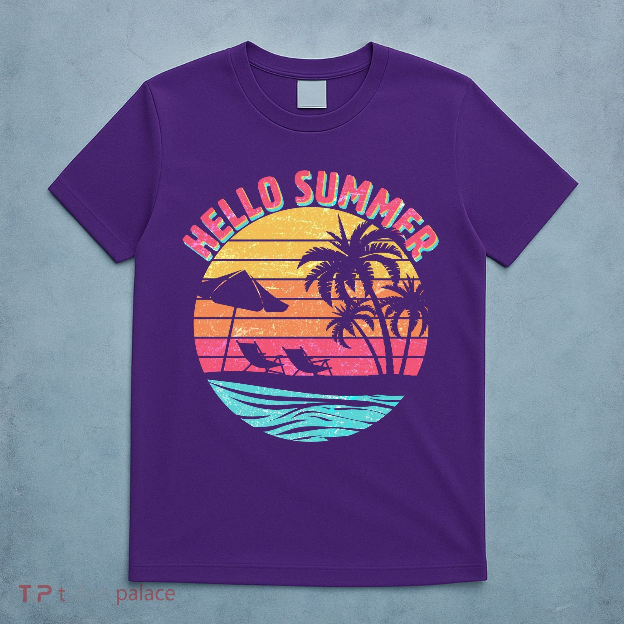 Retro Hello Summer T-Shirt