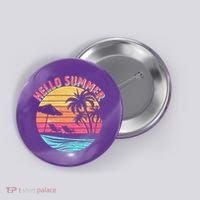 Retro Hello Summer Button thumb 0