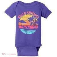 Retro Hello Summer Baby Bodysuit thumb 0
