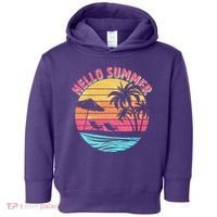 Retro Hello Summer Toddler Hoodie thumb 0