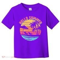 Retro Hello Summer Toddler T-Shirt thumb 0