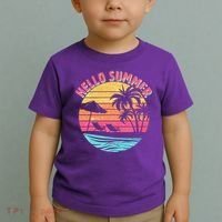 Retro Hello Summer Toddler T-Shirt thumb 2
