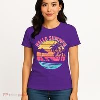 Retro Hello Summer Women's T-Shirt thumb 4