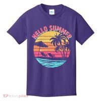 Retro Hello Summer Kids T-Shirt thumb 0