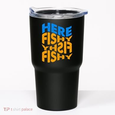 Retro Here Fishy Fishy Fishy Tumbler