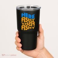 Retro Here Fishy Fishy Fishy Tumbler thumb 2