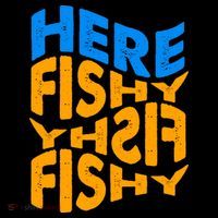 Retro Here Fishy Fishy Fishy Ornament thumb 1