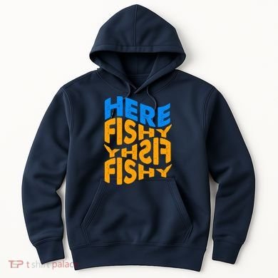 Retro Here Fishy Fishy Fishy Hoodie
