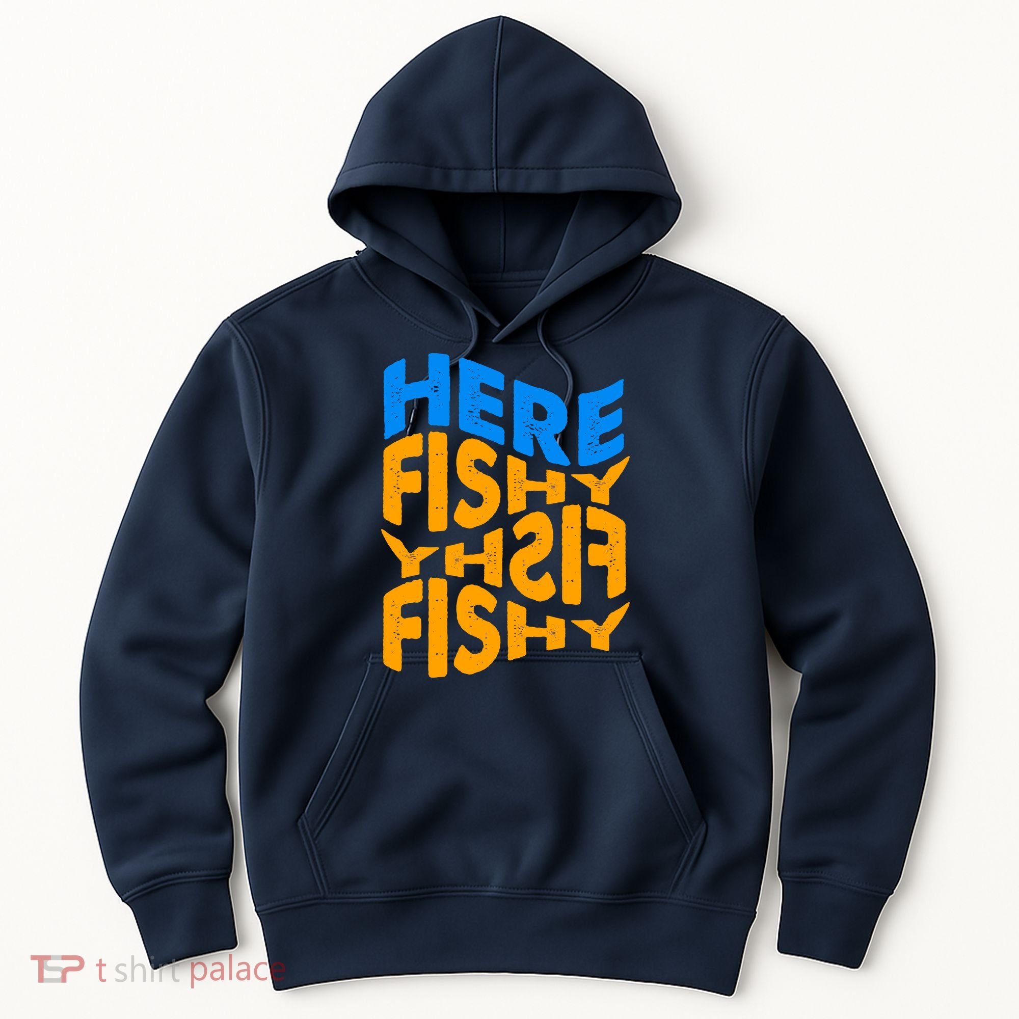 Retro Here Fishy Fishy Fishy Hoodie