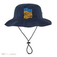 Retro Here Fishy Fishy Fishy Bucket Hat thumb 0