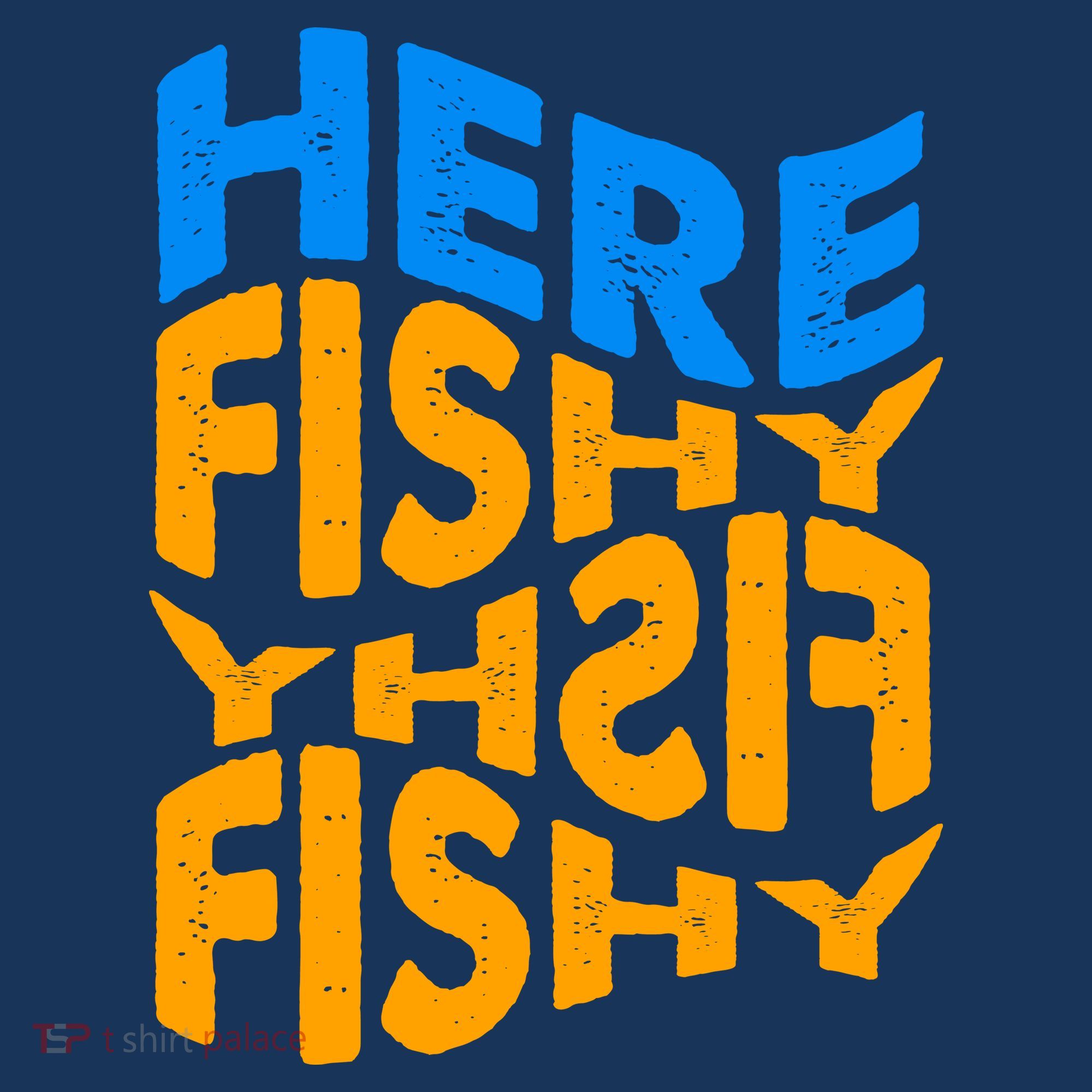 Retro Here Fishy Fishy Fishy Polo