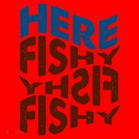 Retro Here Fishy Fishy Fishy Santa Hat thumb 1