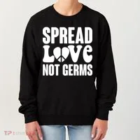 Retro Hippie Spread Love Not Germs Women's Sweatshirt thumb 0