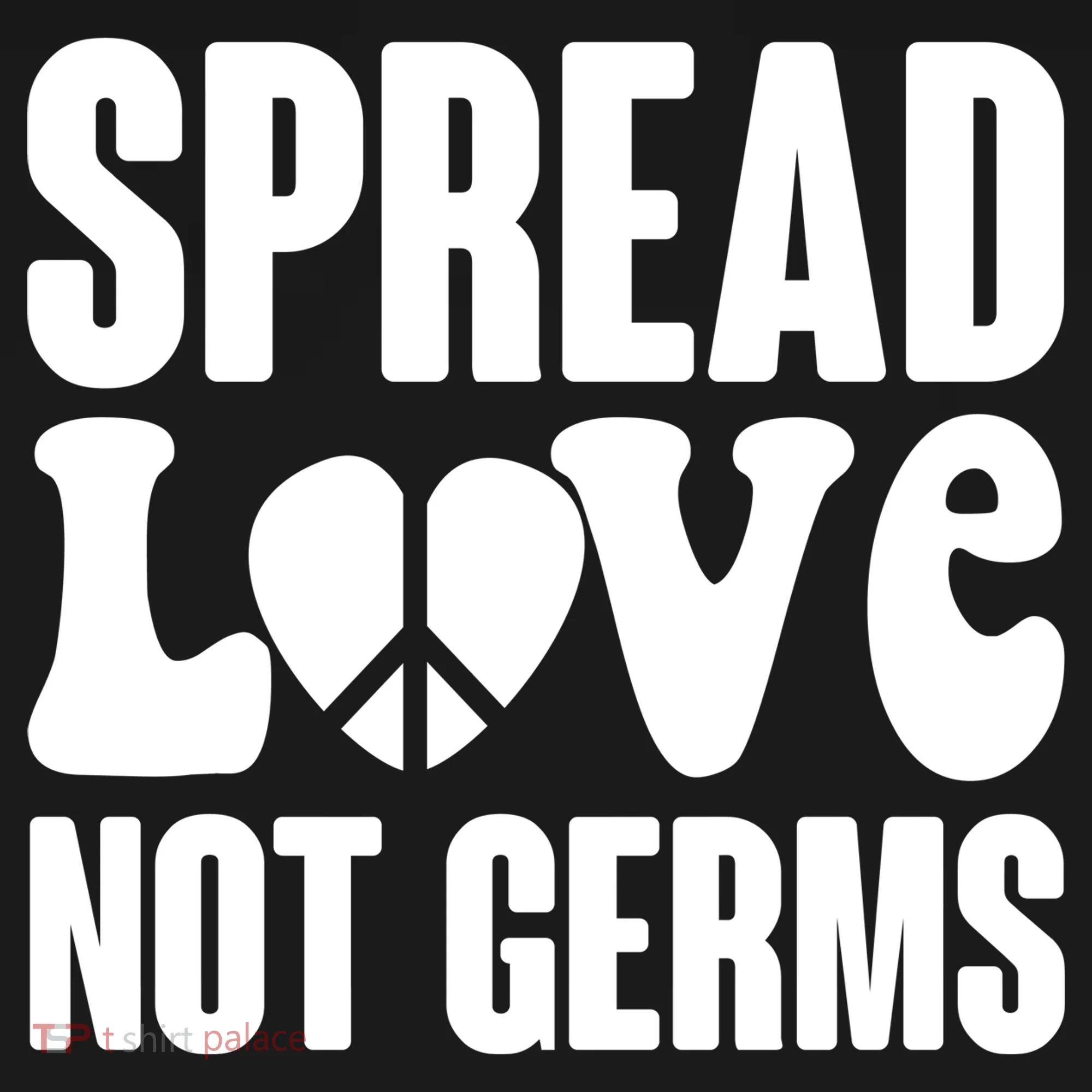 Retro Hippie Spread Love Not Germs Women's Hoodie
