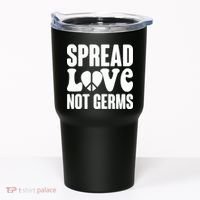 Retro Hippie Spread Love Not Germs Tumbler thumb 0