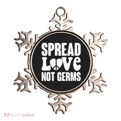 Retro Hippie Spread Love Not Germs Ornament