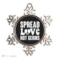 Retro Hippie Spread Love Not Germs Ornament thumb 0