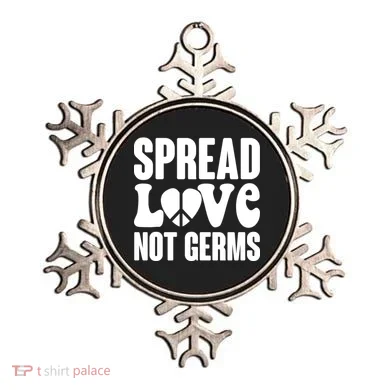 Retro Hippie Spread Love Not Germs Ornament