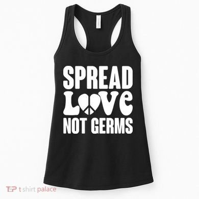 Retro Hippie Spread Love Not Germs Women's Tank Top