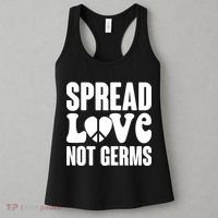 Retro Hippie Spread Love Not Germs Women's Tank Top thumb 3