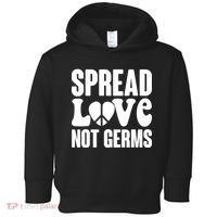 Retro Hippie Spread Love Not Germs Toddler Hoodie thumb 0
