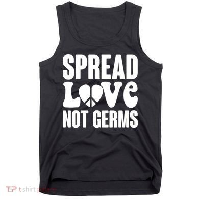 Retro Hippie Spread Love Not Germs Tank Top
