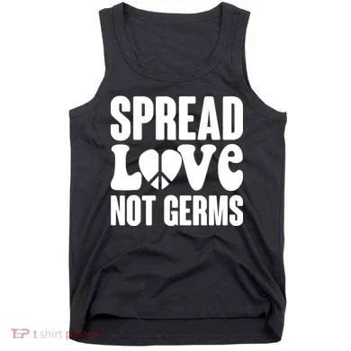 Retro Hippie Spread Love Not Germs Tank Top