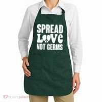 Retro Hippie Spread Love Not Germs Apron thumb 2