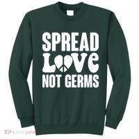 Retro Hippie Spread Love Not Germs Sweatshirt thumb 0