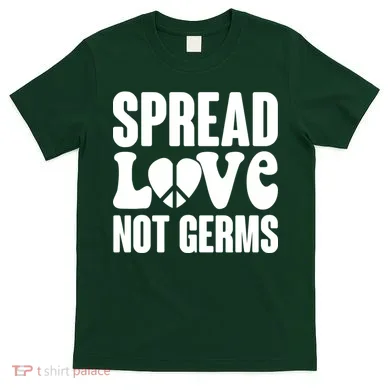 Retro Hippie Spread Love Not Germs T-Shirt