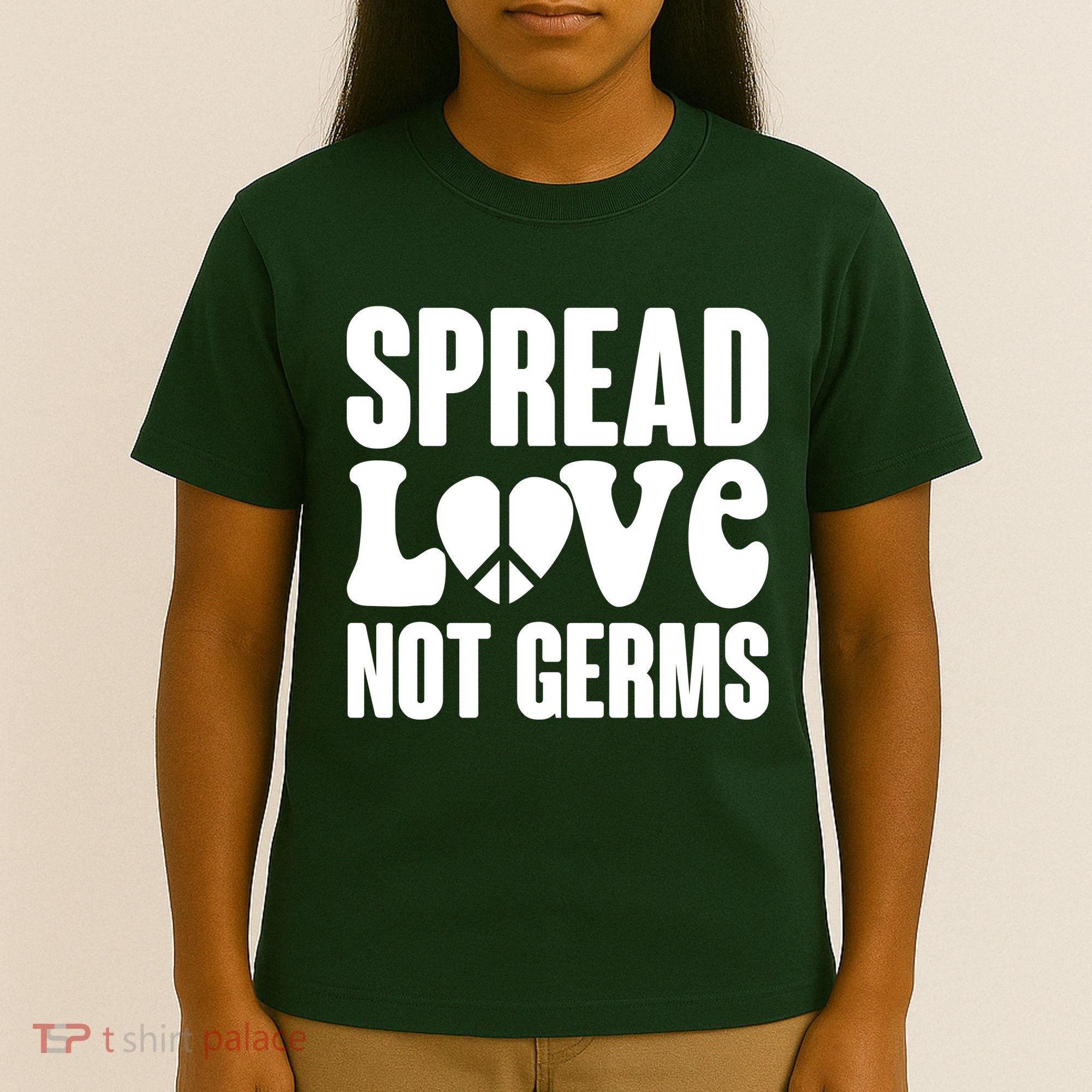 Retro Hippie Spread Love Not Germs T-Shirt