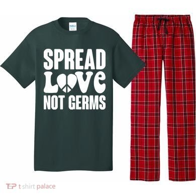 Retro Hippie Spread Love Not Germs Pajama Set