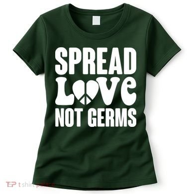 Retro Hippie Spread Love Not Germs Women's T-Shirt