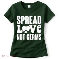 Retro Hippie Spread Love Not Germs Women's T-Shirt thumb 0