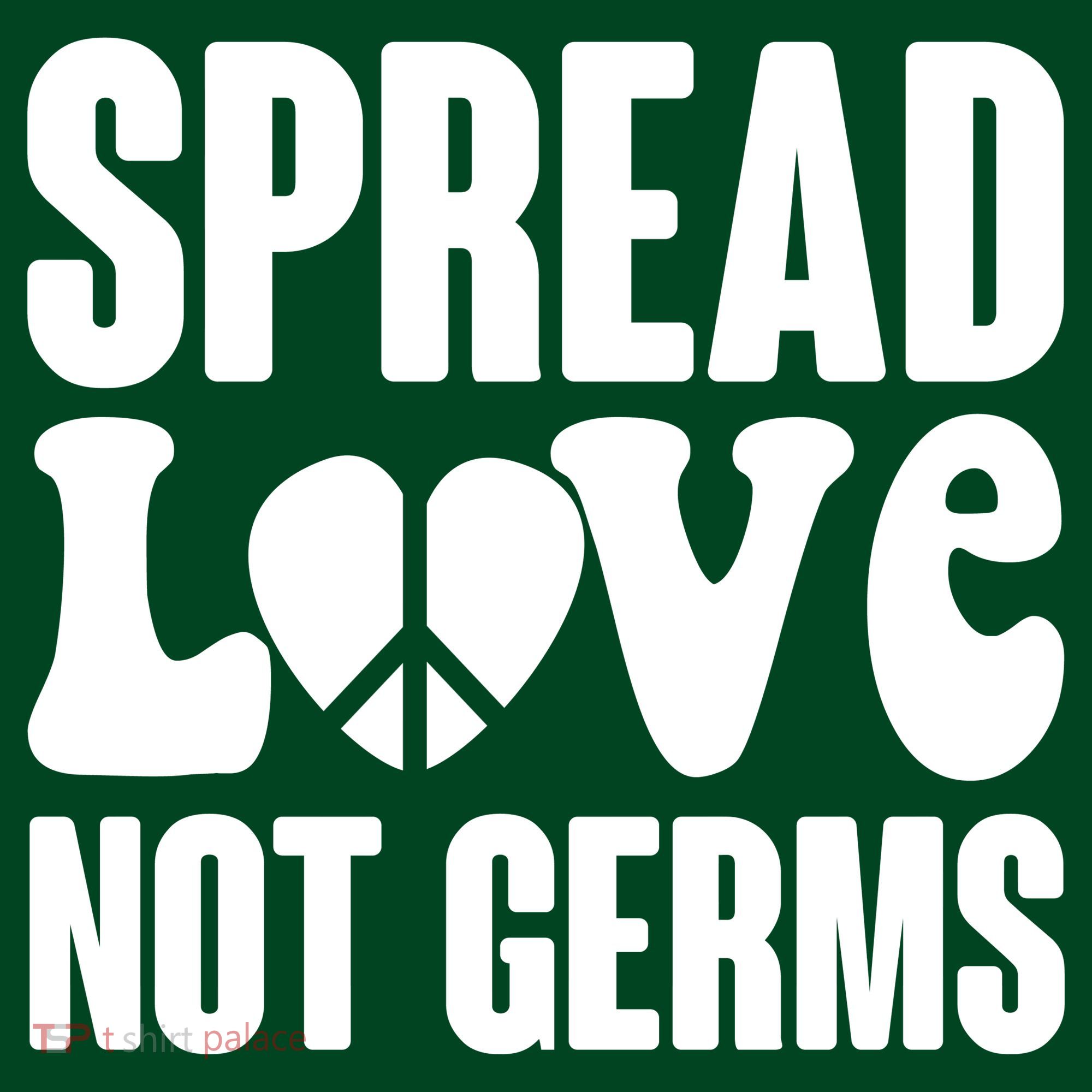 Retro Hippie Spread Love Not Germs Women's T-Shirt