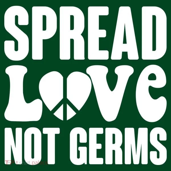 Retro Hippie Spread Love Not Germs Women's T-Shirt