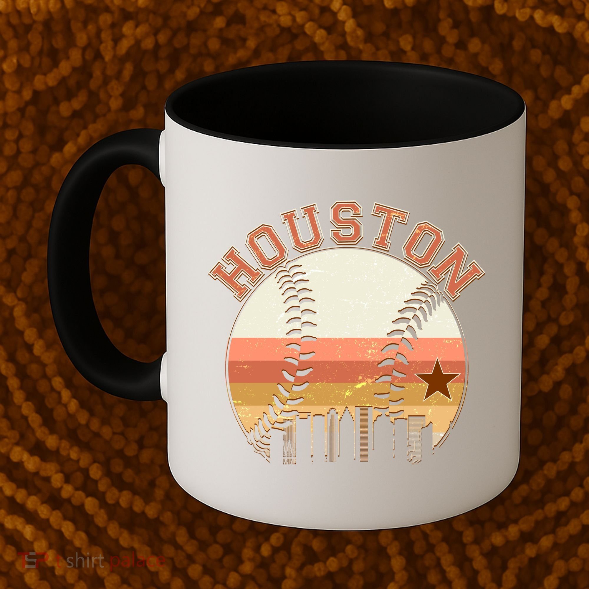 Retro Houston Baseball Fan Coffee Mug